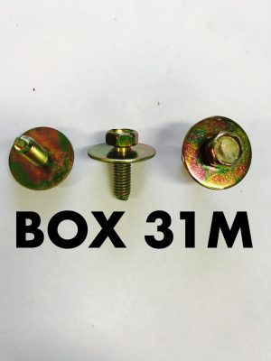 Carclips Box 31M M5 x 25mm Bolt