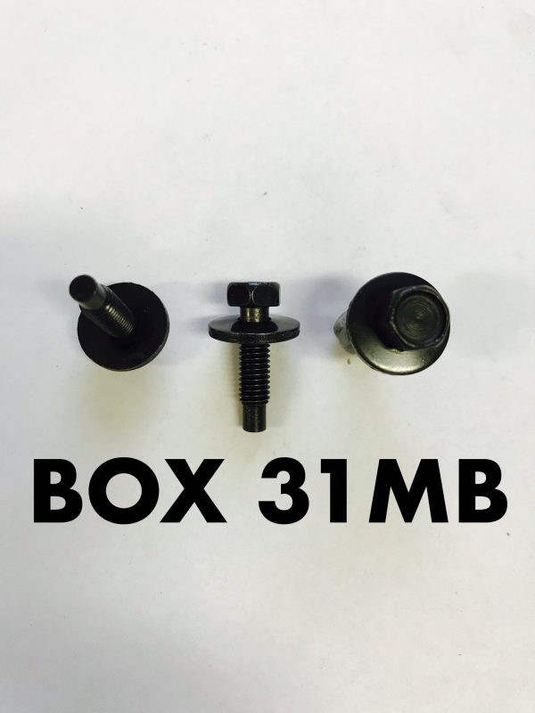 Carclips Box 31MB M5 x 25mm Bolts Black