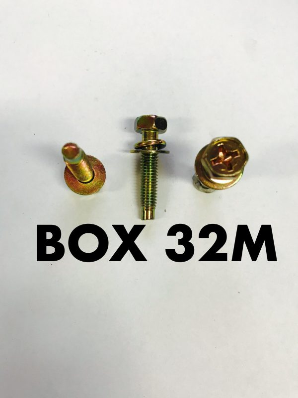 Carclips Box 32M M6 x 30mm Bolt