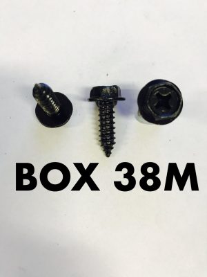 Carclip Box 38M 3/4 x 1 1/2 Black Screw