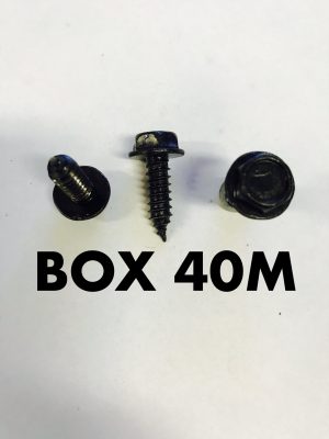 Carclips Box 40M M6 x 3/4 Black Screws