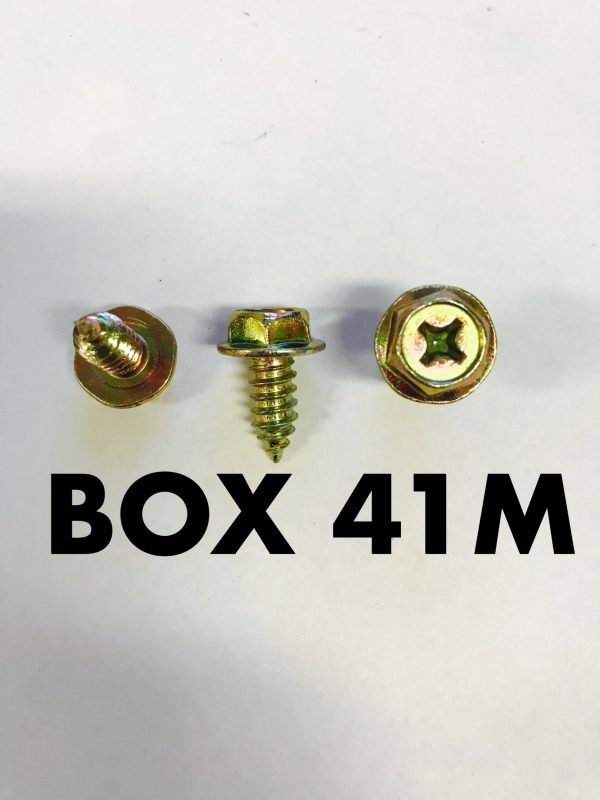 Carclips Box 41M M6 x 5/8 Hex Head Screw
