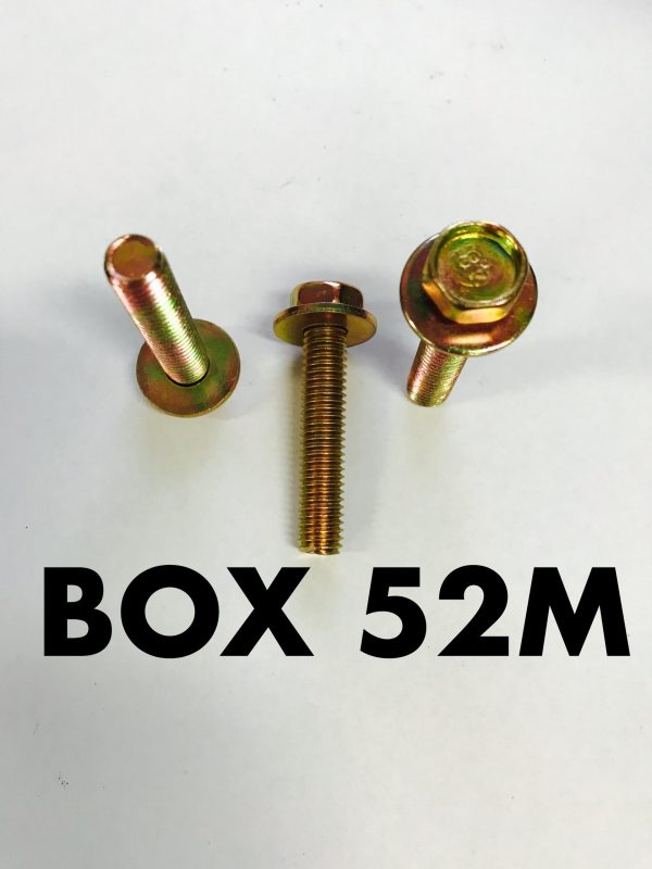 Carclips Box 52M M8 x 40mm Brass Bolts