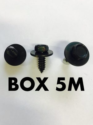 Carclips Box 5M M6 Screw Black