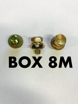 Carclips Box 8M M6x12mm Bolt Gold